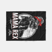 Mama T rex Dinosaur Moeder Grappige Mama Saurus Ve Fleece Deken (Voorkant (Horizontaal))