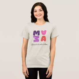 Mama T-Shirt: Gezegend om Mama te Mogen Heeten Tri-Blend Shirt