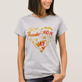 Mama T-shirt Print "Bedankt mijn moeder"