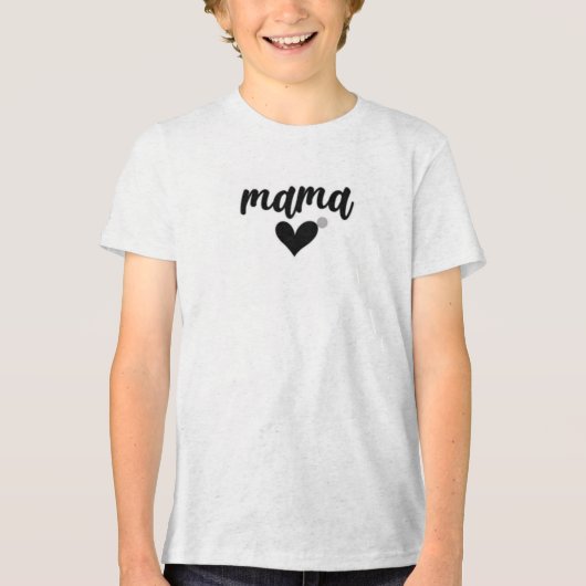 "Mama"-T-shirt Tri-Blend Shirt (Voorkant)