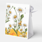 Mama te zijn honingraat wit madeliefje dank je bedankdoosjes (Achterkant)