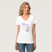 Mama te zijn kleine pinda baby meisje douche mama t-shirt (Voorkant volledig)