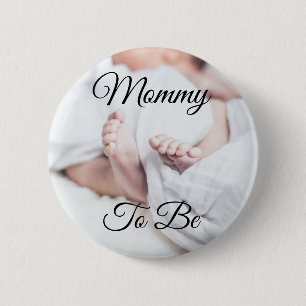 Mama te zijn Leuke Baby Feet Baby shower knop Ronde Button 5,7 Cm