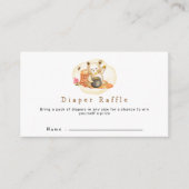 Mama te zijn Teddy Bear Luier Raffle Baby shower Informatiekaartje (Voorkant)