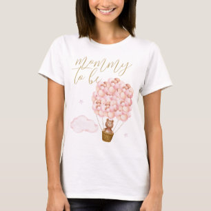 Mama te zijn Teddy Bear Roze Ballonnen T-shirt