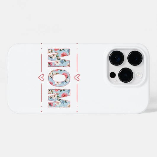 Mama Telefoonhoes – Bloemontwerp, Moederdag Gift, Case-Mate iPhone Case (Achterkant (horizontaal))