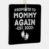 Mama test opnieuw 2022 moederdag voor nieuwe moede keramisch ornament (Rechts)