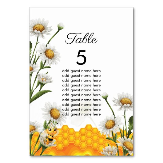 Mama Theme Honeycomb White Daisy Kaart (Voorkant)