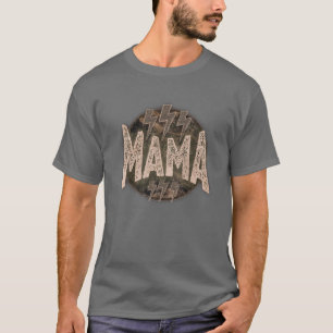 Mama Thunder Lightning Bolt Retro Moeder's T-shirt