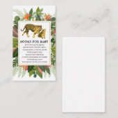 Mama Tiger Botanical Baby shower Book Request Encl Informatiekaartje (Voorkant / Achterkant)