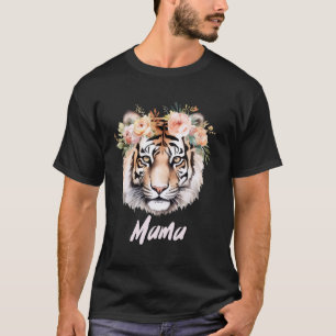 Mama Tijger Grote Katten Verjaardagsfeest Afrikaan T-shirt