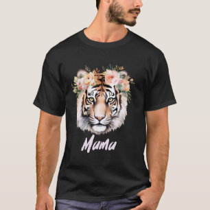 Mama Tijger Grote Katten Verjaardagsfeest Afrikaan T-shirt