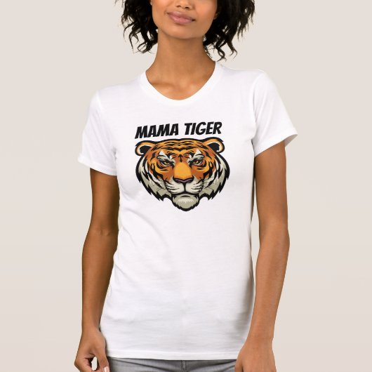 Mama Tijger Op Maat T-Shirt (Voorkant)