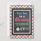 Mama Time Out "Moms Night Out" party nodigt uit Kaart (Voorkant)