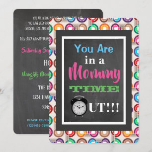 Mama Time Out "Moms Night Out" party nodigt uit Kaart