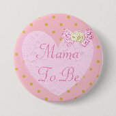 Mama to be Baby shower Button (Voorkant)