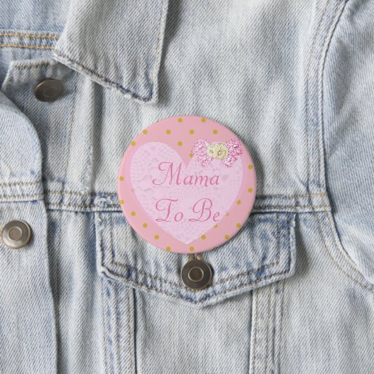 Mama to be Baby shower Button (In situ)