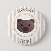 Mama To Be Button Beer Woodlands Thema (Voorkant)
