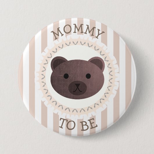 Mama To Be Button Beer Woodlands Thema (Voorkant)