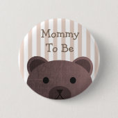 Mama To Be Button Beer Woodlands Thema (Voorkant)