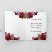 Mama to Be Floral Happy Moederdag Kaart (Binnen)