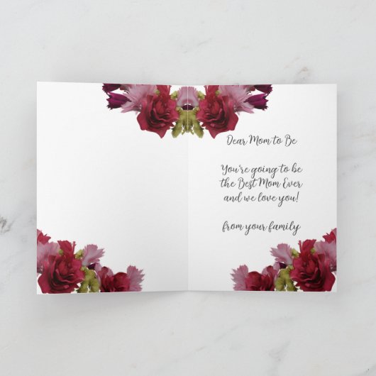 Mama to Be Floral Happy Moederdag Kaart (Binnen)