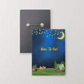 Mama to Be Pin voor Camping Thema Baby shower Button (Voorkant / Achterkant)
