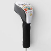 Mama-to-Be-test. 2025: De Keepsake van de Nieuwe M Golfheadcover (Schuin)