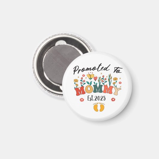 Mama-to-Be-test. 2025: De Keepsake van de Nieuwe M Magneet (Voorkant / Achterkant)