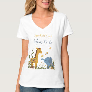 Mama to Be Wild Een Schattigee Baby Dieren T-shirt