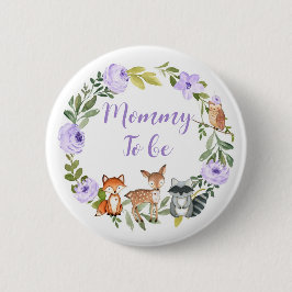 Mama to be - Woodland baby shower Button Lila
