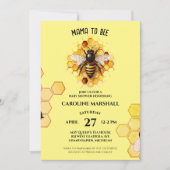 Mama To Bee Baby Douche Uitnodigingen (Voorkant)