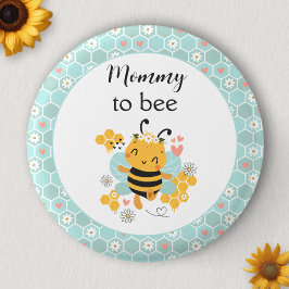 Mama to Bee Baby Girl Baby shower Button