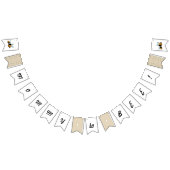 "Mama to Bee" Baby shower Banner - Bunting Flag (Alle)