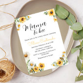 Mama to Bee Baby shower Bumble Bee Theme Kaart