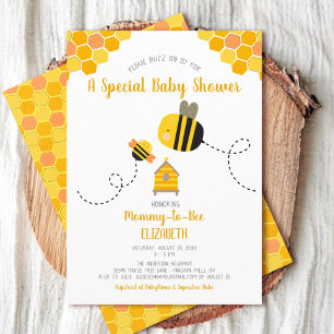 Mama to Bee Baby shower Genderneutraal Schattige Z Kaart