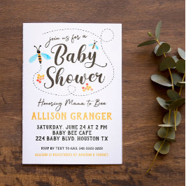 Mama to Bee Baby shower Invitation Kaart