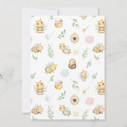 Mama to bee Baby shower Kaart (Achterkant)