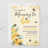 Mama to BEE Baby shower Party Kaart (Voorkant)