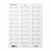 Mama To Bee Baby shower retour adreslabel Etiket (Full Sheet)