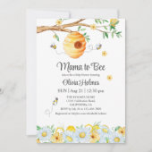 "Mama to Bee" Baby shower Uitnodiging (Voorkant)