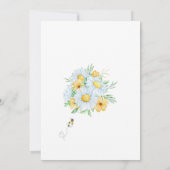 "Mama to Bee" Baby shower Uitnodiging (Achterkant)