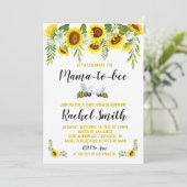 Mama-to-bee Baby shower Uitnodiging (Staand voorkant)