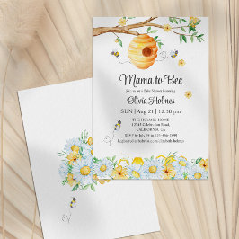 "Mama to Bee" Baby shower Uitnodiging