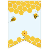 Mama to Bee 🐝 Baby shower Waterverf Bumble Bijen Vlaggetjes (Eerste vlag)