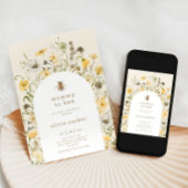 Mama to Bee Baby shower Wildflower Kaart