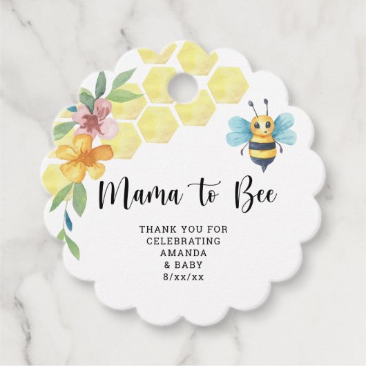 Mama to Bee Bedankjes Labels (Voorkant)