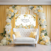 Mama to Bee Bumblebee Baby shower welkomstbanner Spandoek