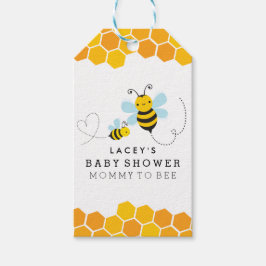 Mama To Bee Chevron Baby shower Cadeau Labels Cadeaulabel