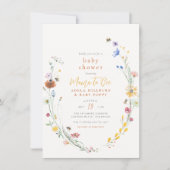 Mama to bee Delicate Wildflower Boho Baby shower Kaart (Voorkant)